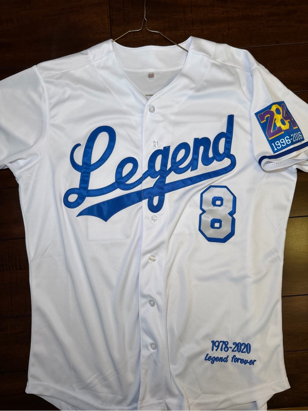 Kobe Bryant Baseball Jersey - Men’s Smal